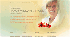 Desktop Screenshot of misiewicz-derm.pl